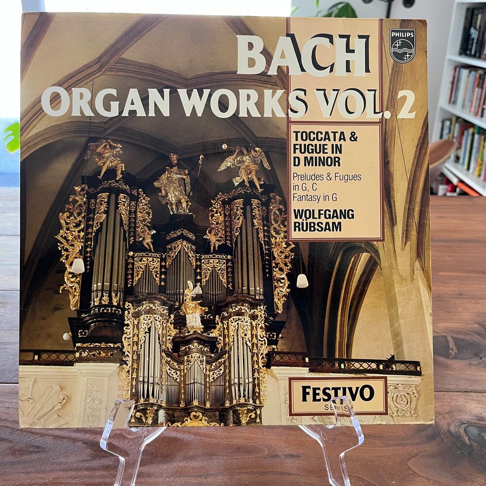 Bach Organ Works Vol. 2 Vinyl LP 1977 Wolfgang Rübsam Philips 6570 118 Import